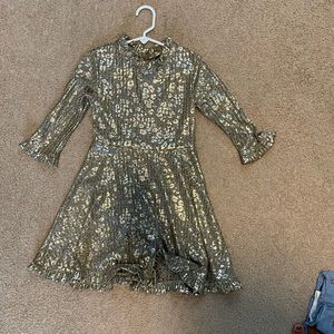 Girls gold dress